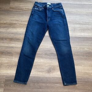 Agolde Revolve Dark Blue Button Fly  Skinny Jeans Sz 26